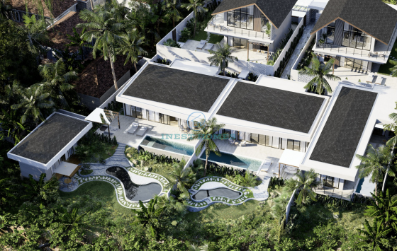 Бали, как в мечтах: частный бассейн, тропический сад и рисовые террасы вокруг