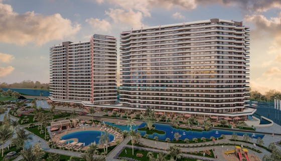 Квартиры в жилом комплексе с видом на озеро, Стамбул